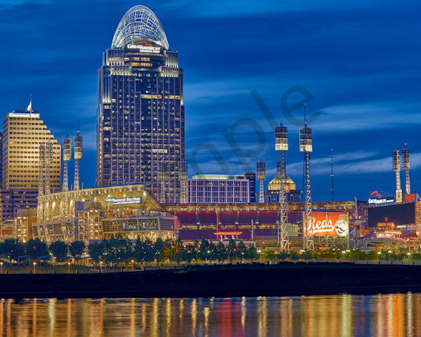 Fine art cityscape photography of great american ballpark, cincinnati by Patrick J. Quigley