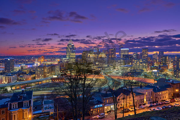 Fine art cityscape photography of cincinnati skyline by Patrick J. Quigley