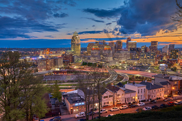 Fine art cityscape photography of cincinnati skyline by Patrick J. Quigley