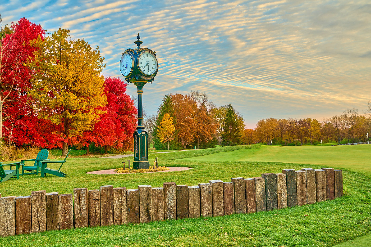 Fine art golf course photography of a scenic hole at four bridges in Four Bridges Country Club by Patrick J. Quigley