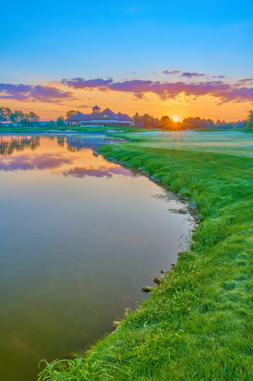 Fine art golf course photography of a scenic hole at four bridges in Four Bridges Country Club by Patrick J. Quigley