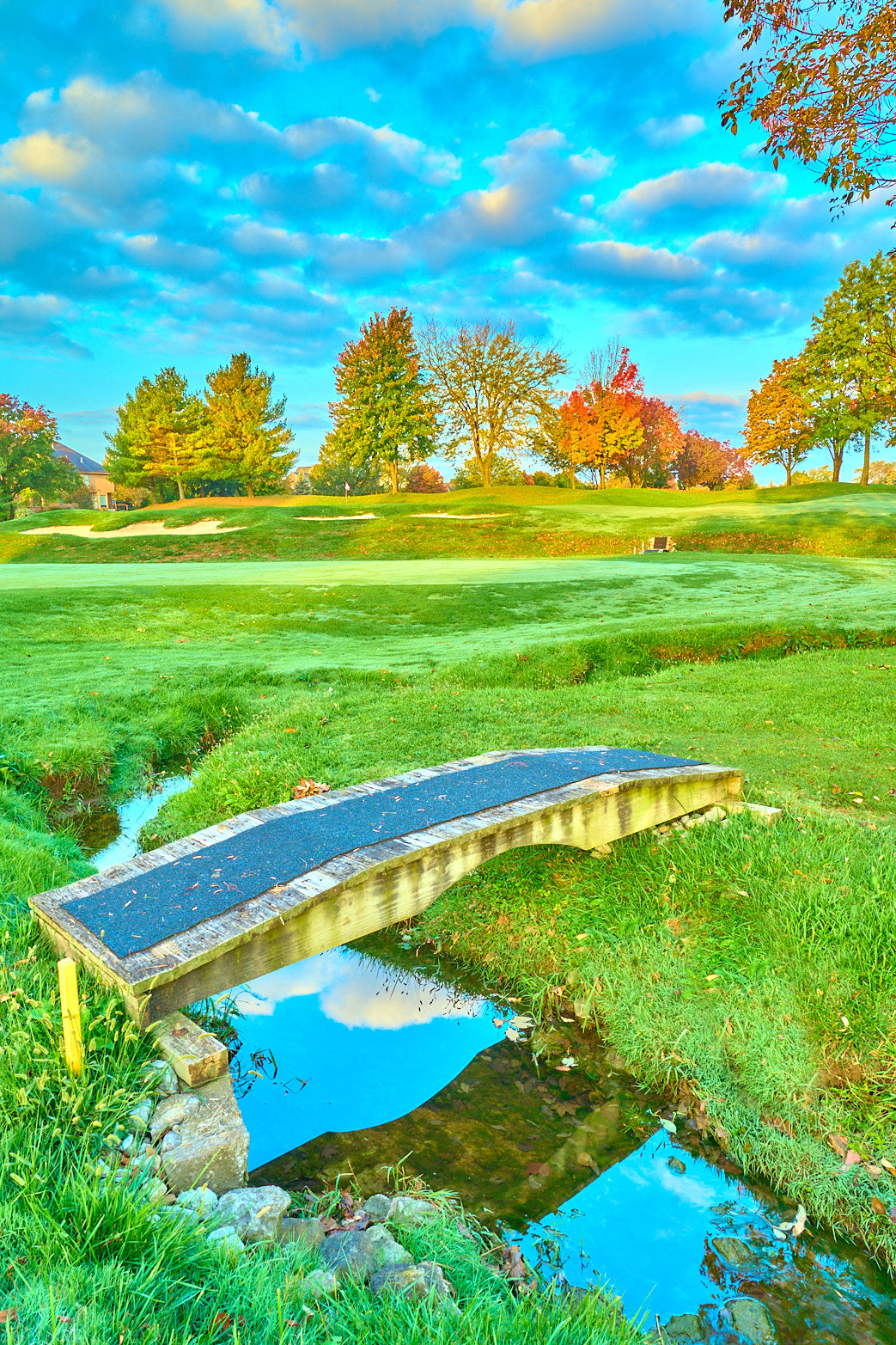 Fine art golf course photography of a scenic hole at four bridges in Four Bridges Country Club by Patrick J. Quigley