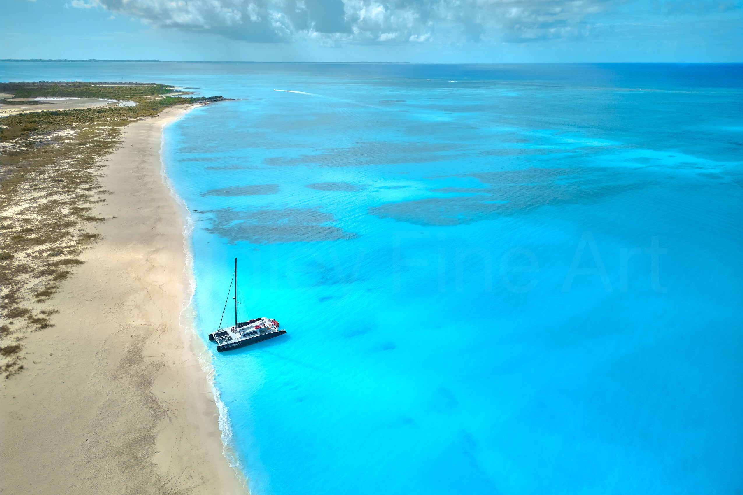 Fine art seascape photography of faraway shores by Patrick J. Quigley
