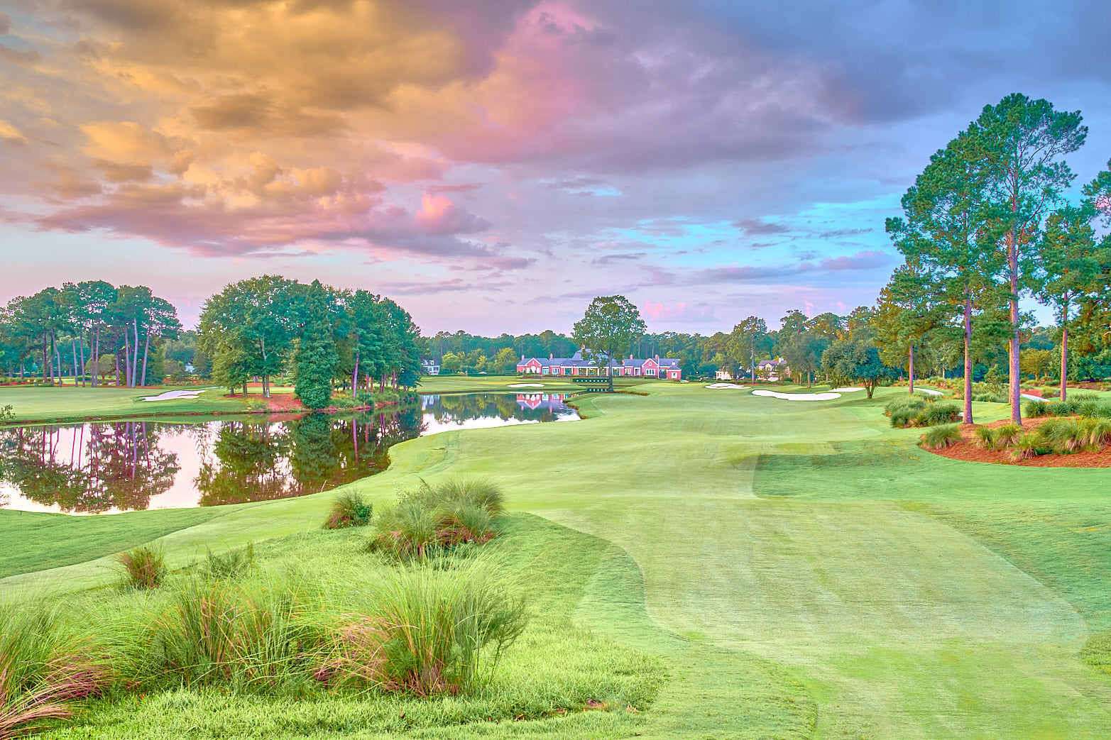 Fine art golf course photography of 9th north at berkeley hall by Patrick J. Quigley