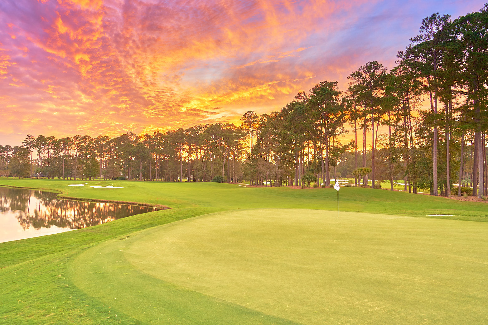 Fine art golf course photography of 12th south at berkeley hall by Patrick J. Quigley