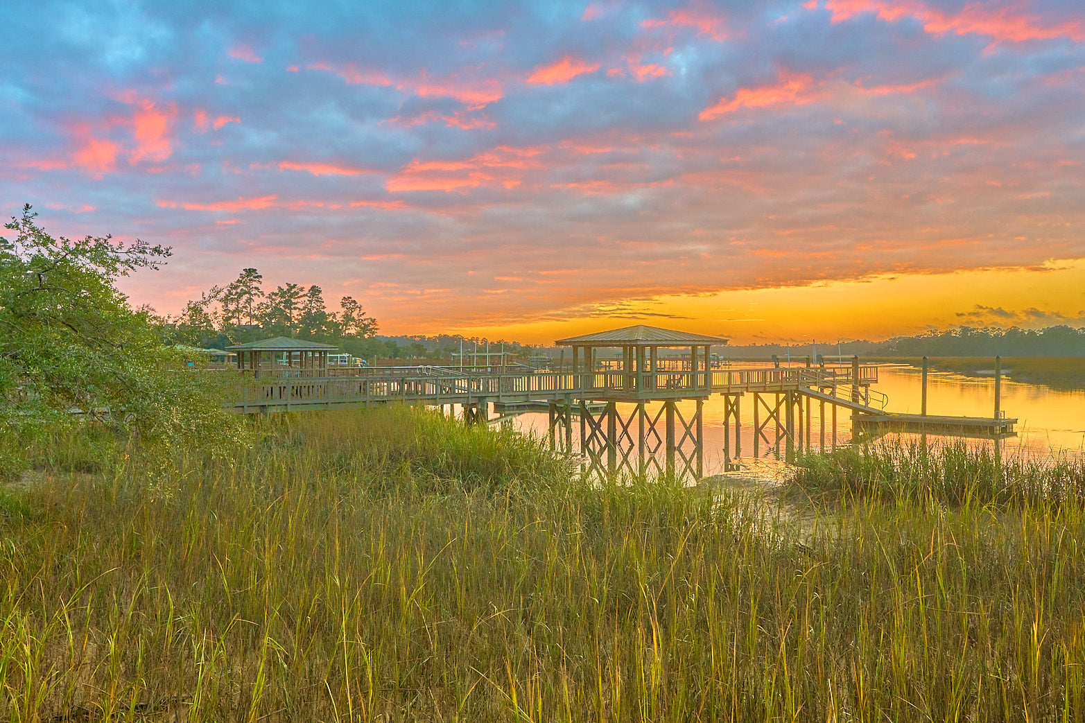 Fine art landscape photography of a scenic hole at berkeley hall in the South Carolina Lowcountry by Patrick J. Quigley