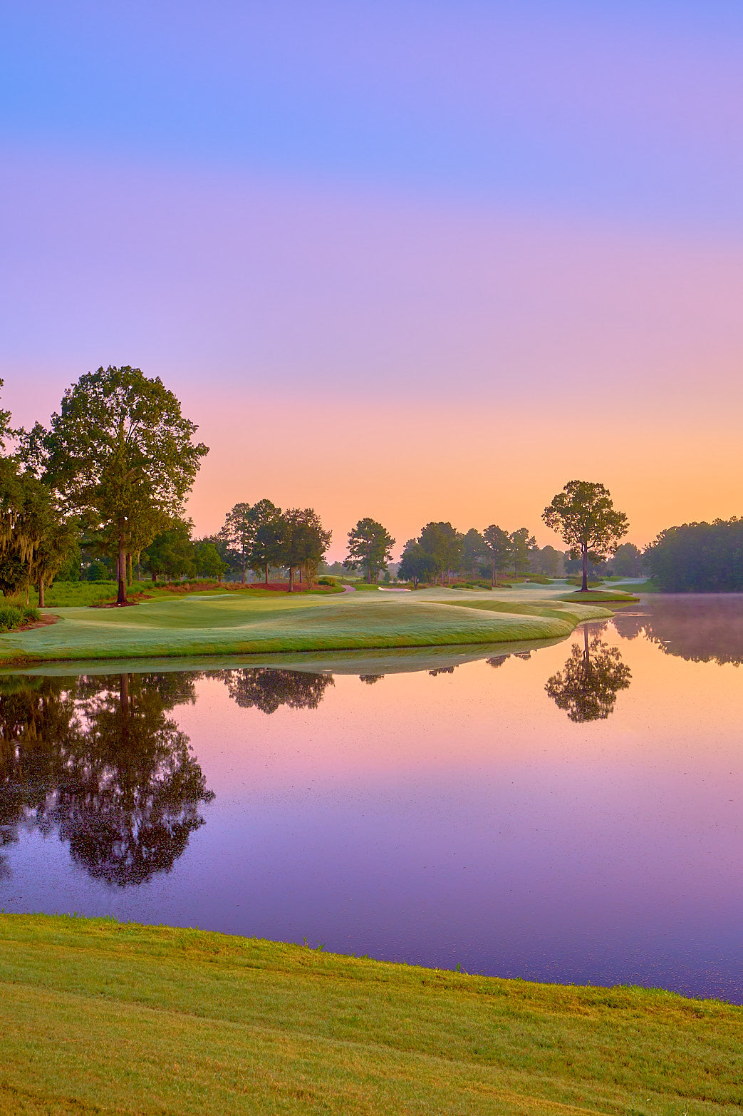 Fine art golf course photography of 9th north at berkeley hall by Patrick J. Quigley