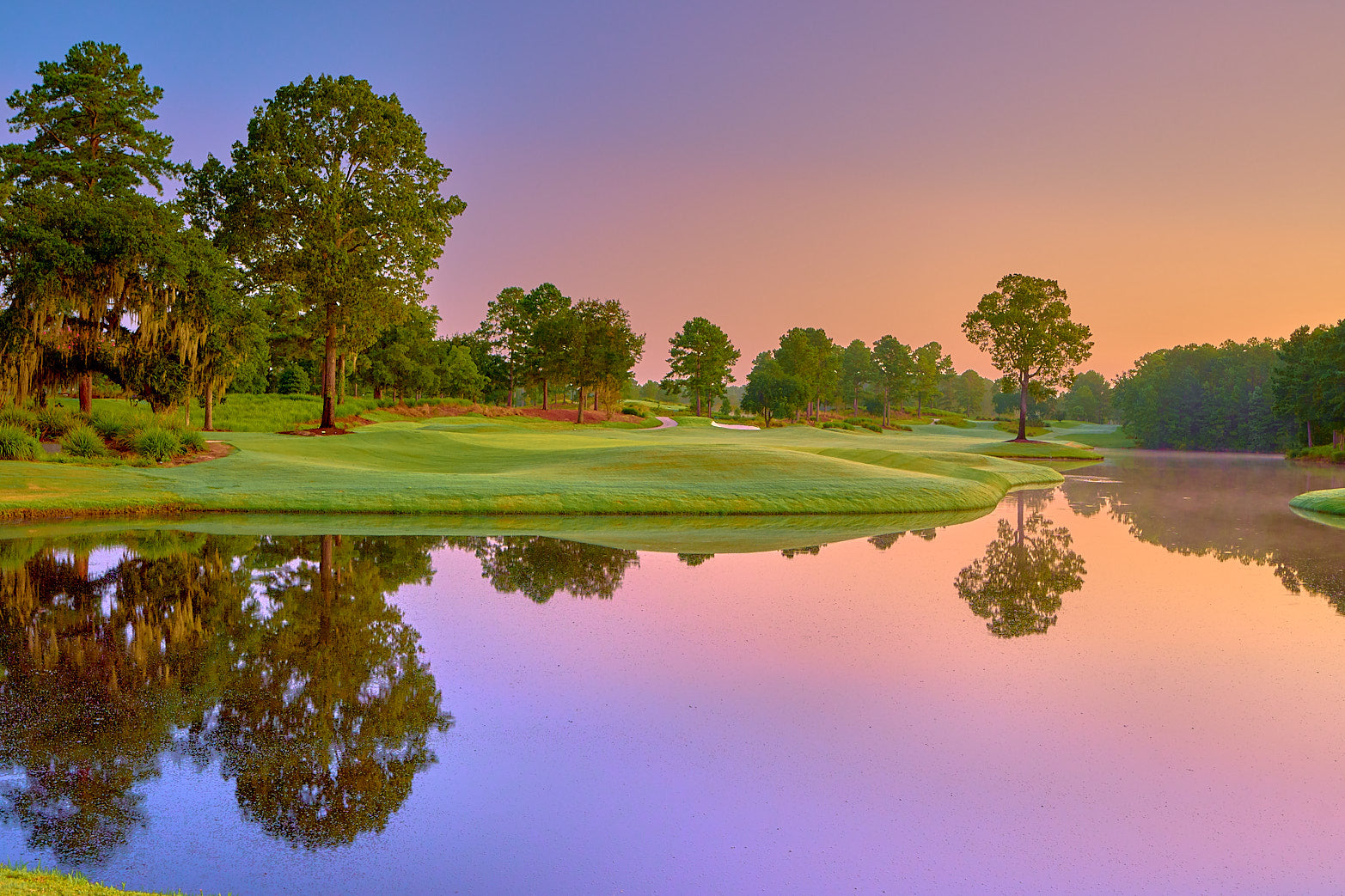 Fine art golf course photography of 9th north at berkeley hall by Patrick J. Quigley