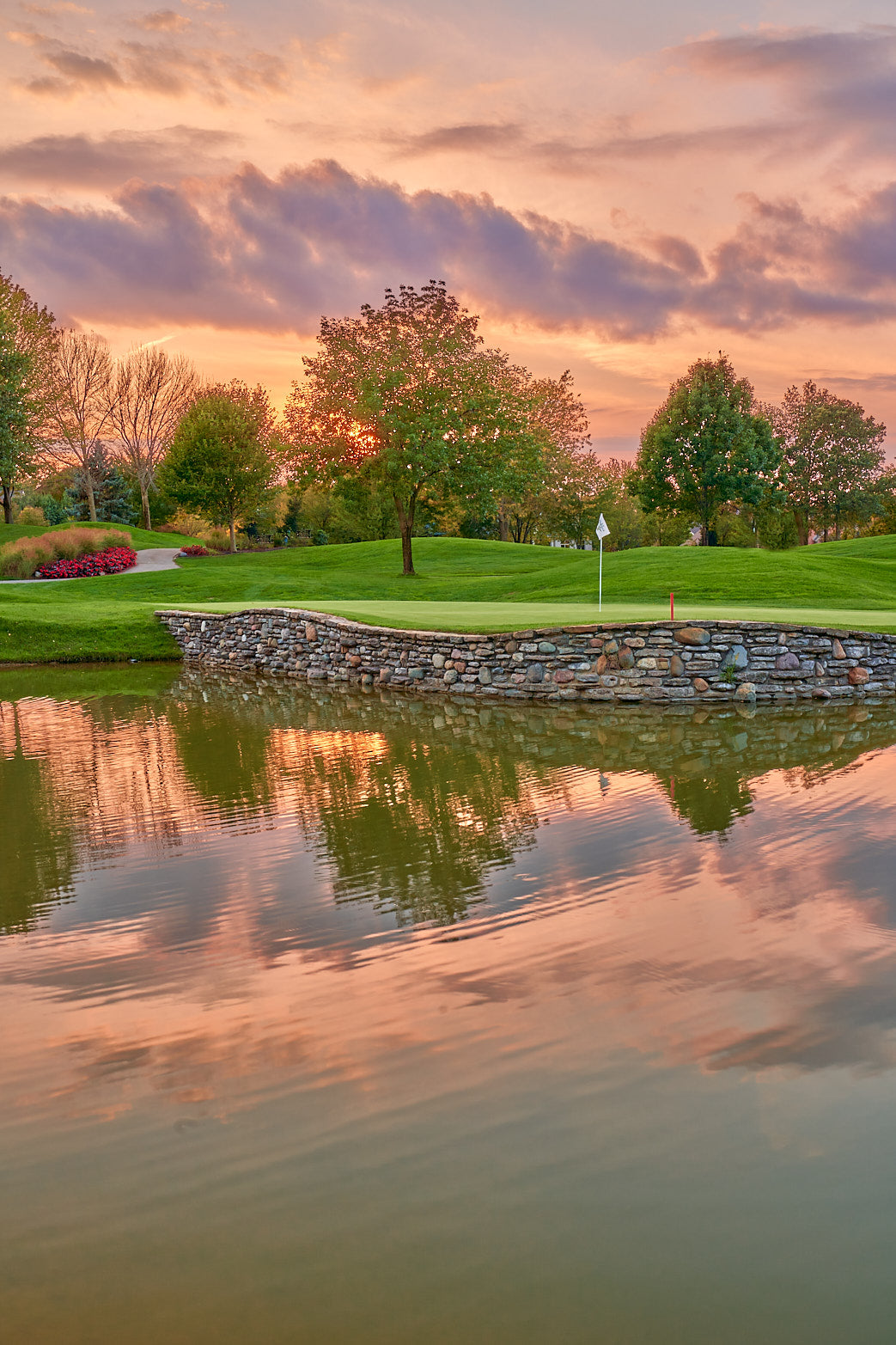 Fine art golf course photography of a scenic hole at heritage club by Patrick J. Quigley