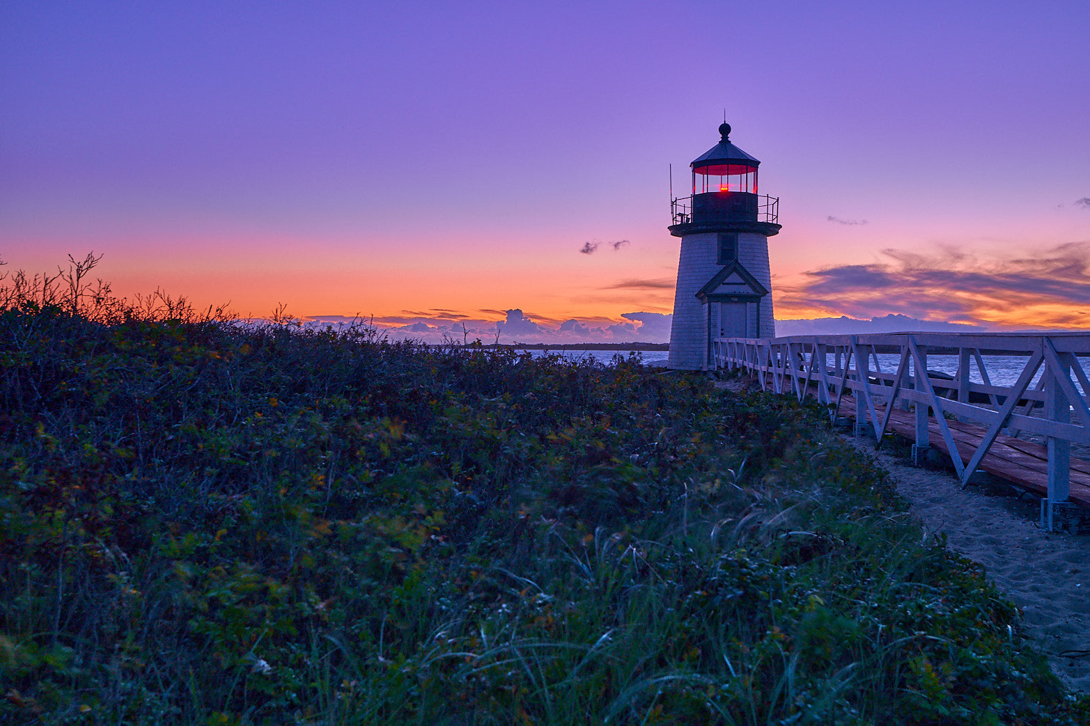 Fine art coastal photography of brant point lighthouse in Nantucket Island by Patrick J. Quigley