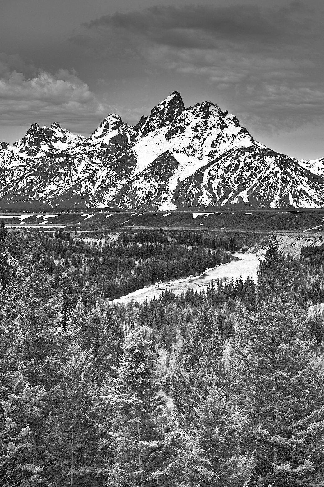 Fine art landscape photography of inspired by ansel in Grand Teton National Park, Wyoming by Patrick J. Quigley