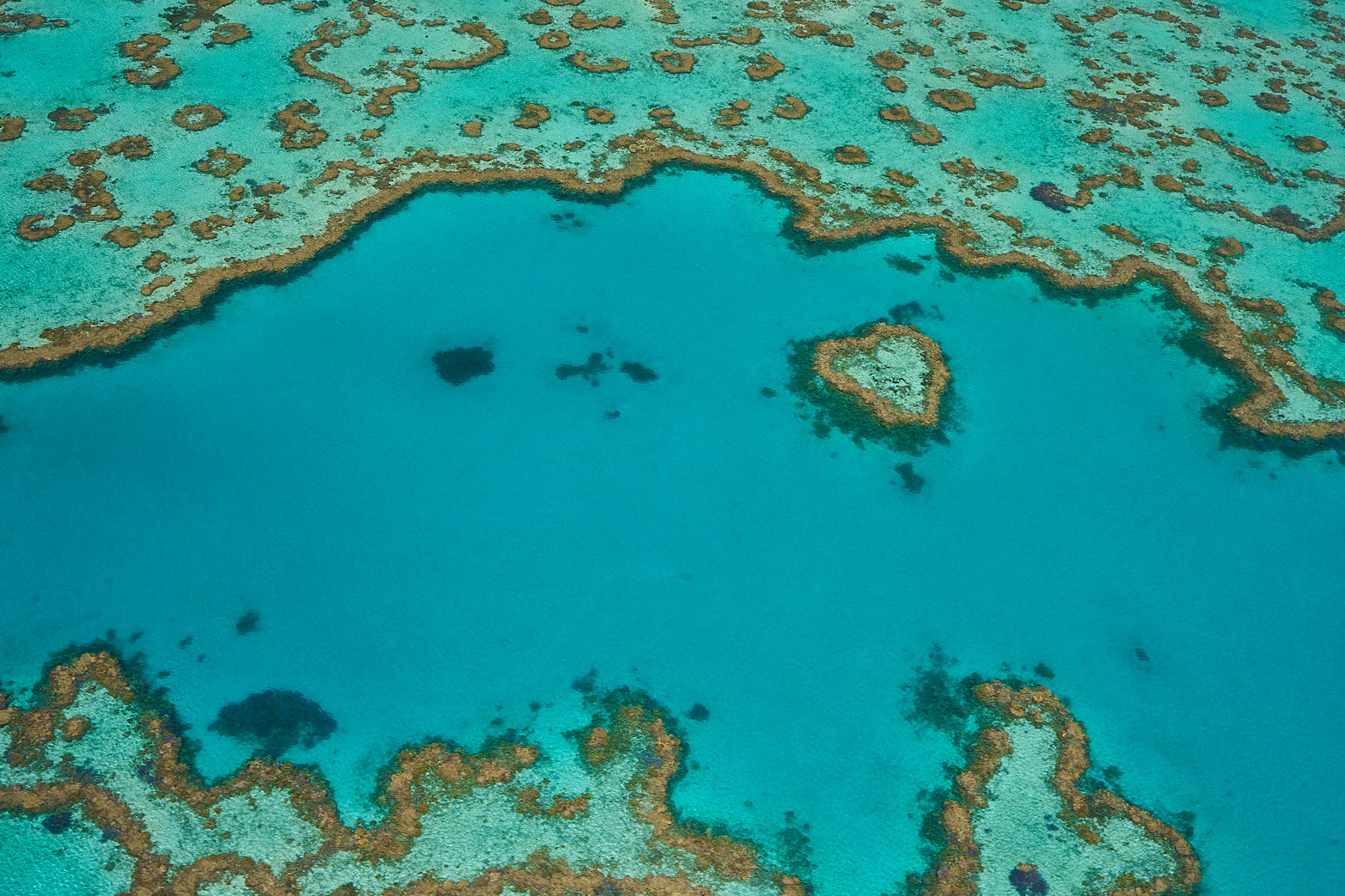 Fine art landscape photography of heart reef by Patrick J. Quigley