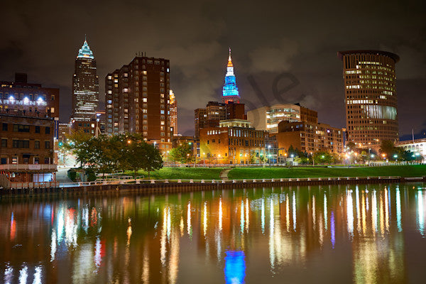 Fine art cityscape photography of cleveland skyline by Patrick J. Quigley
