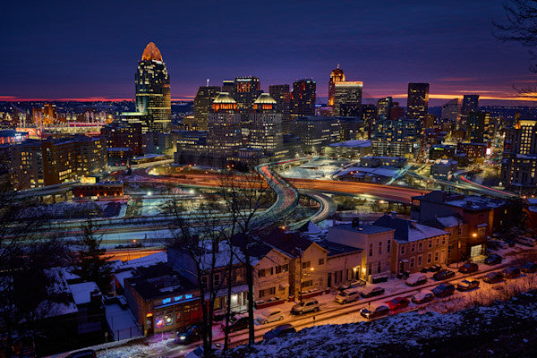 Fine art cityscape photography of cincinnati skyline by Patrick J. Quigley