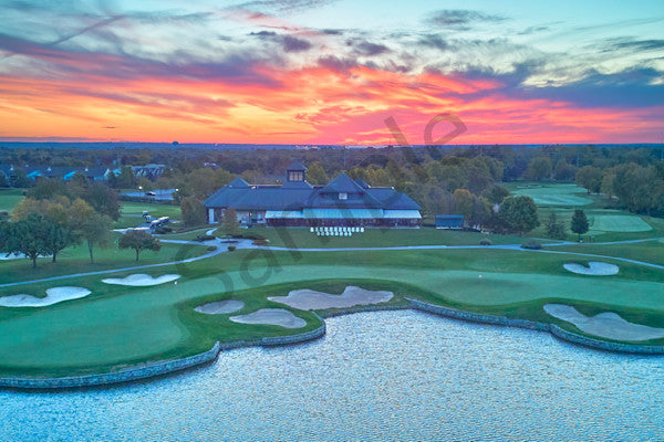Fine art golf course photography of a scenic hole at four bridges in Four Bridges Country Club by Patrick J. Quigley