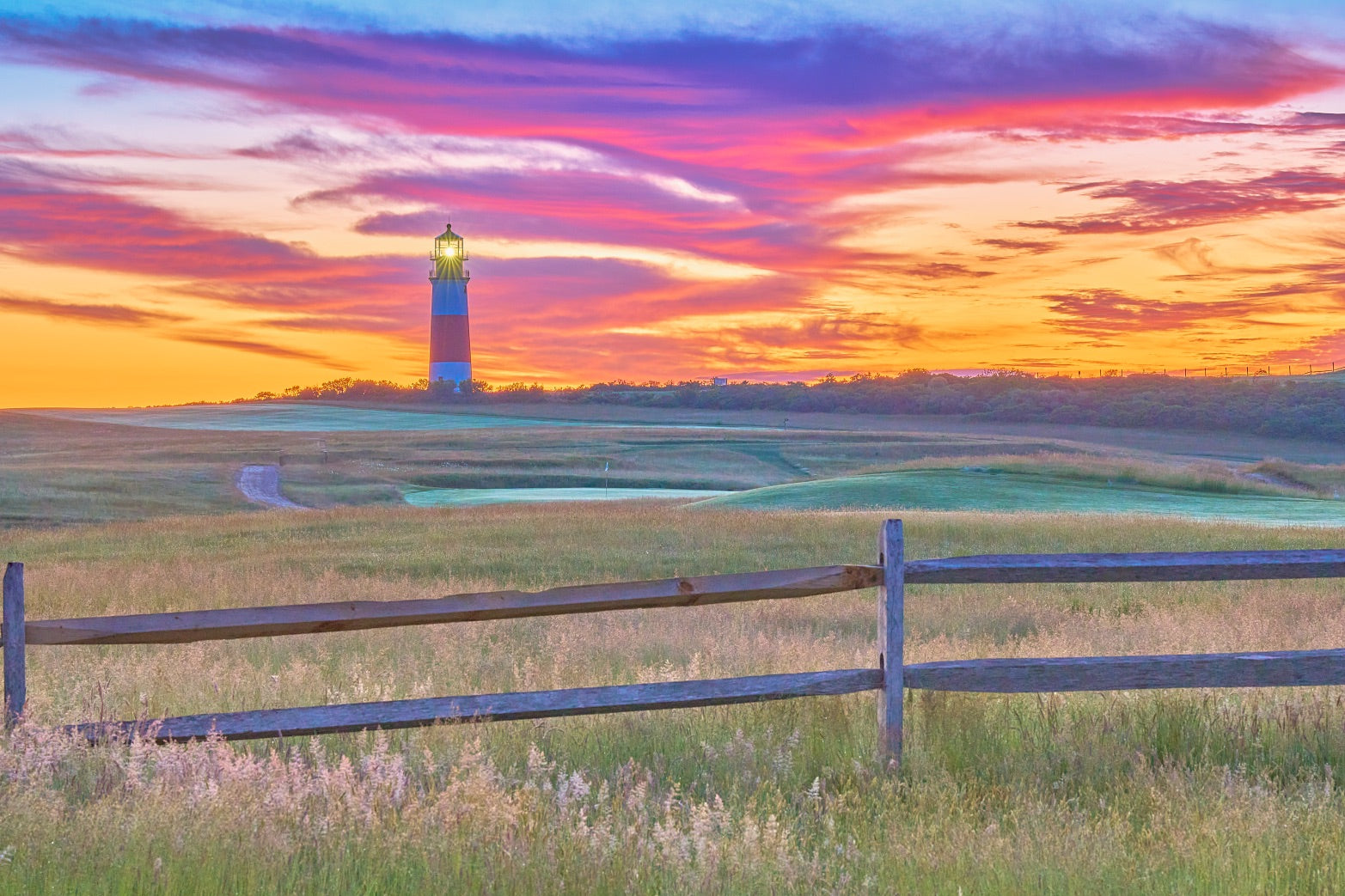 Fine art coastal photography of the sankaty head lighthouse in Nantucket Island by Patrick J. Quigley
