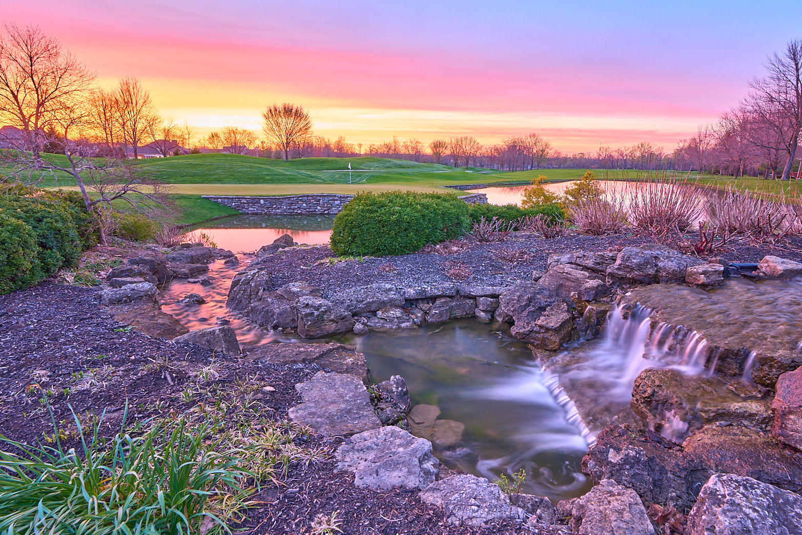 Fine art golf course photography of a scenic hole at heritage club by Patrick J. Quigley