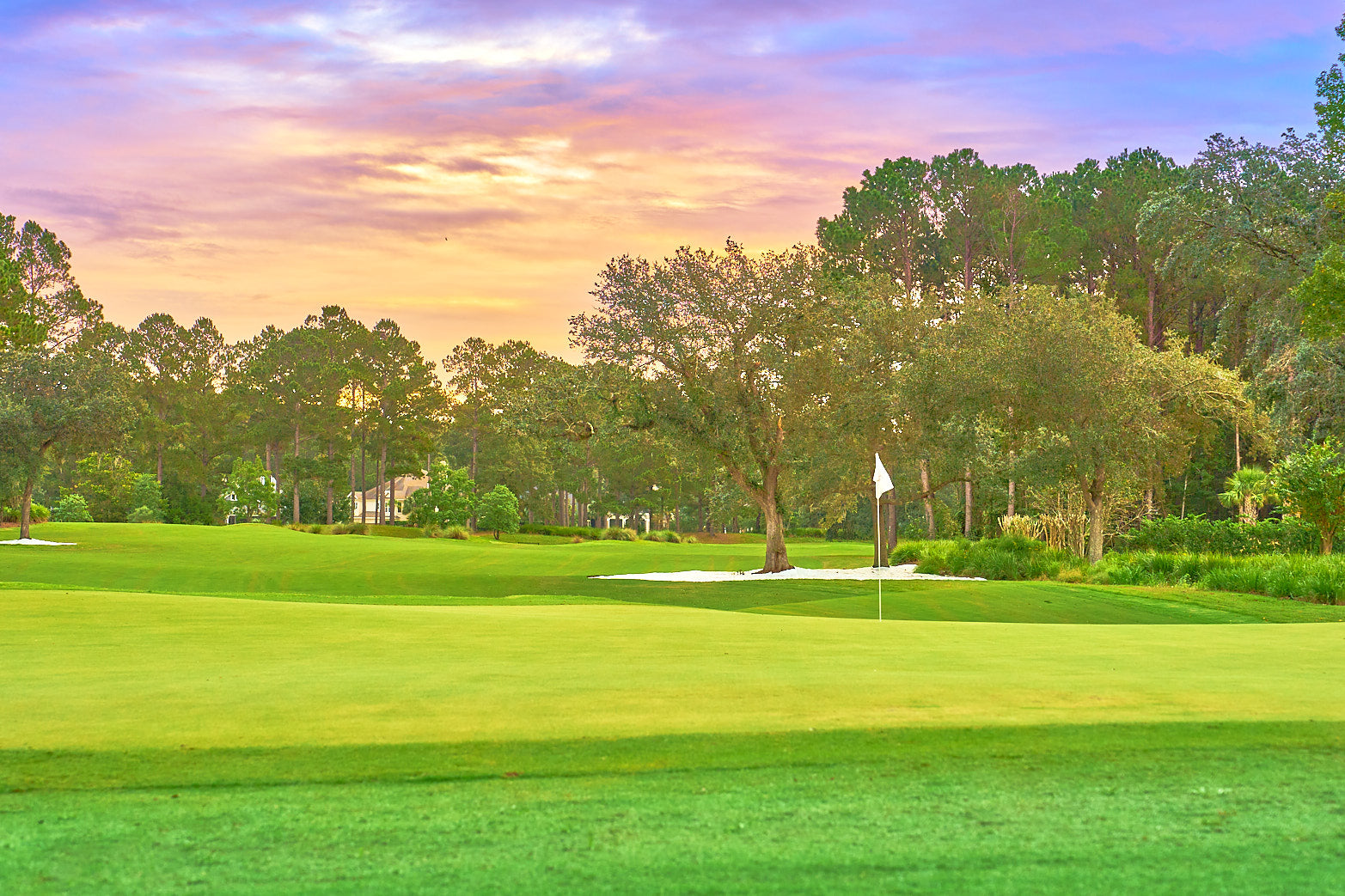 Fine art golf course photography of 17th north at berkeley hall by Patrick J. Quigley
