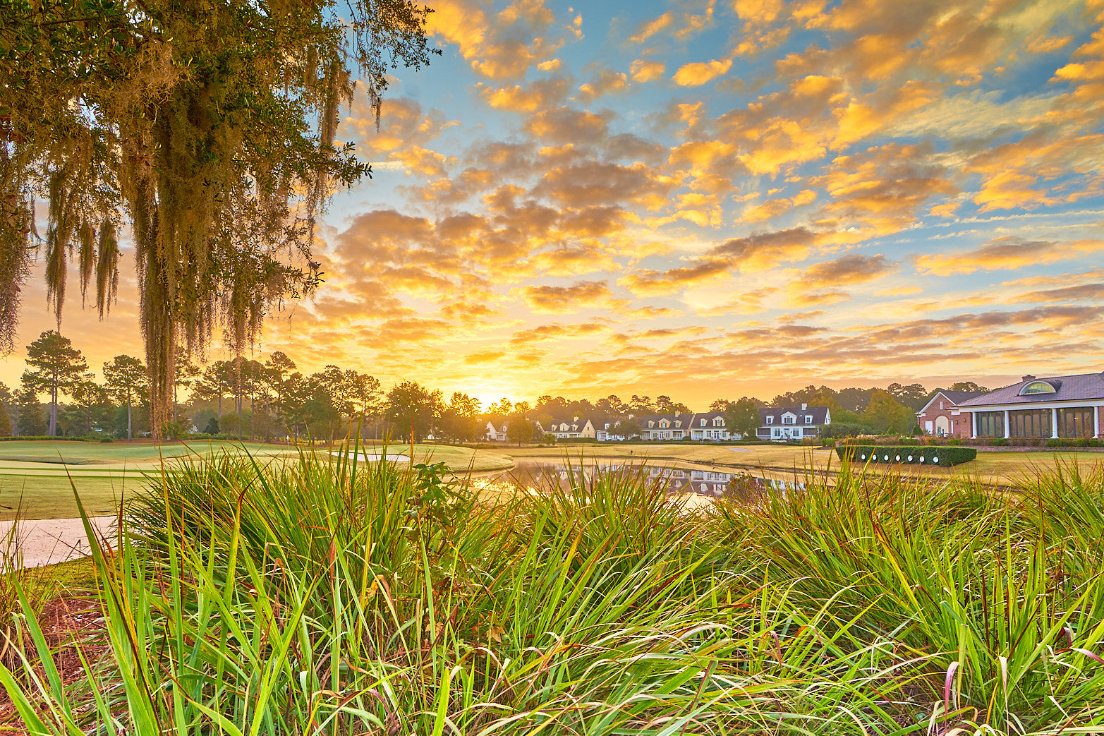 Fine art golf course photography of 9th north at berkeley hall by Patrick J. Quigley