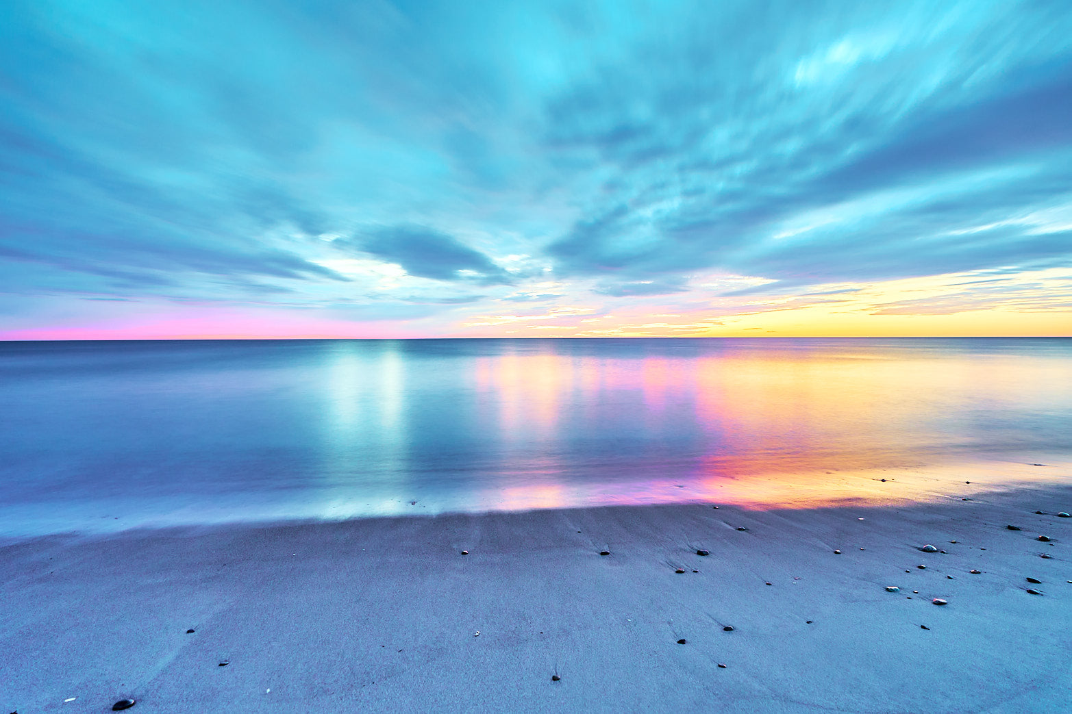 Fine art seascape photography of color burst by Patrick J. Quigley