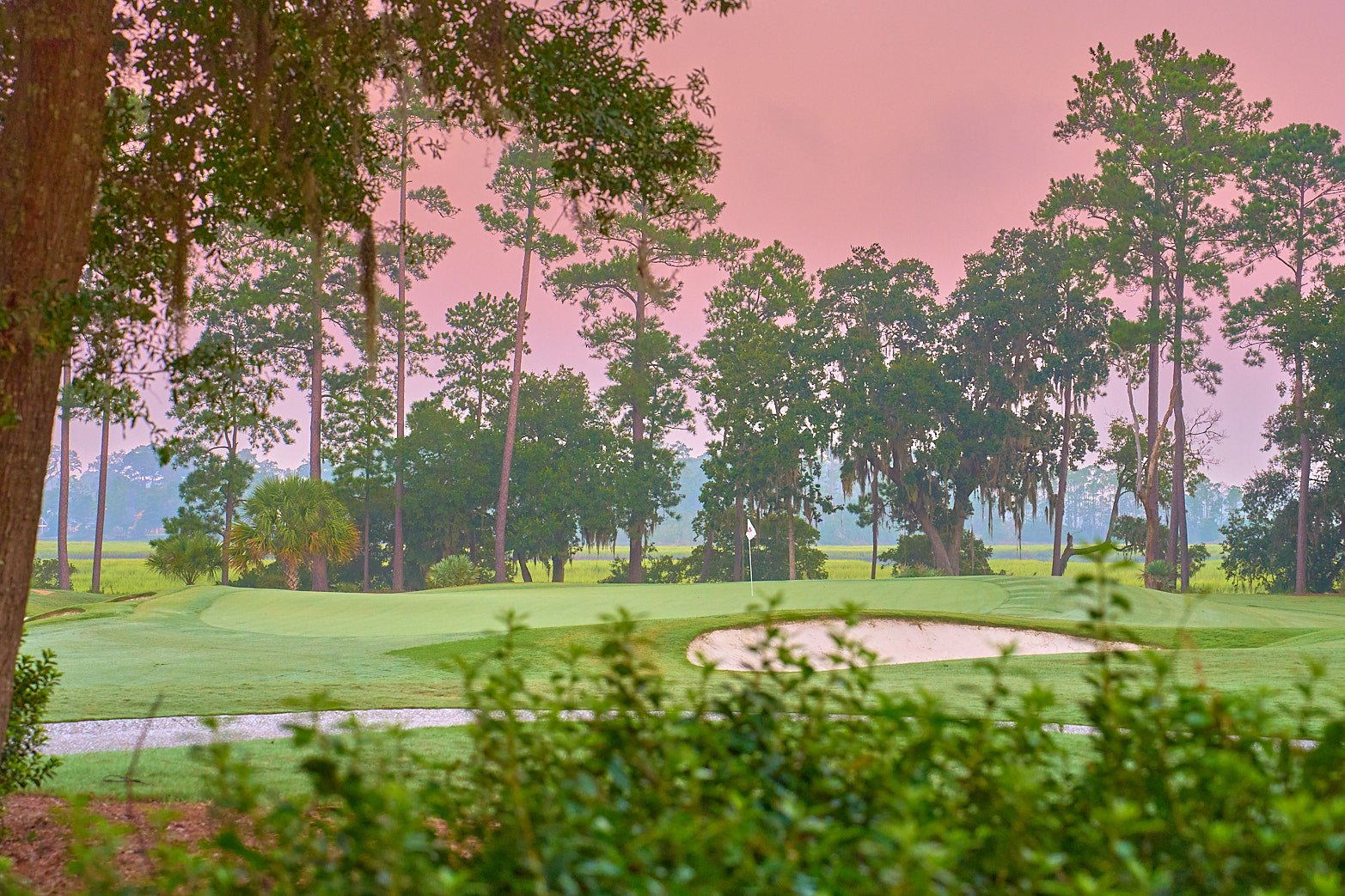 Fine art golf course photography of 17th hole at berkeley hall by Patrick J. Quigley