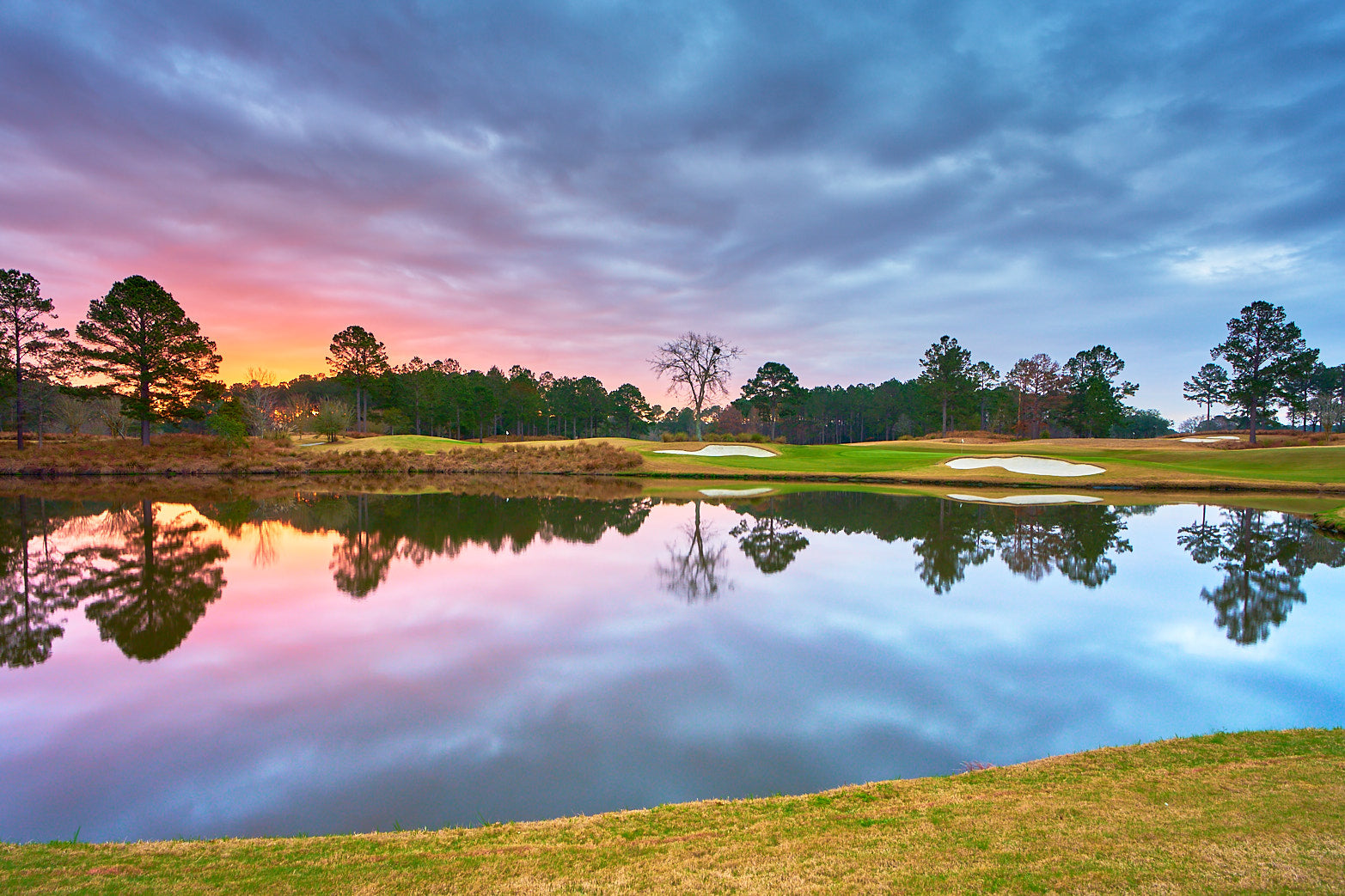 Fine art golf course photography of a scenic hole at berkeley hall by Patrick J. Quigley