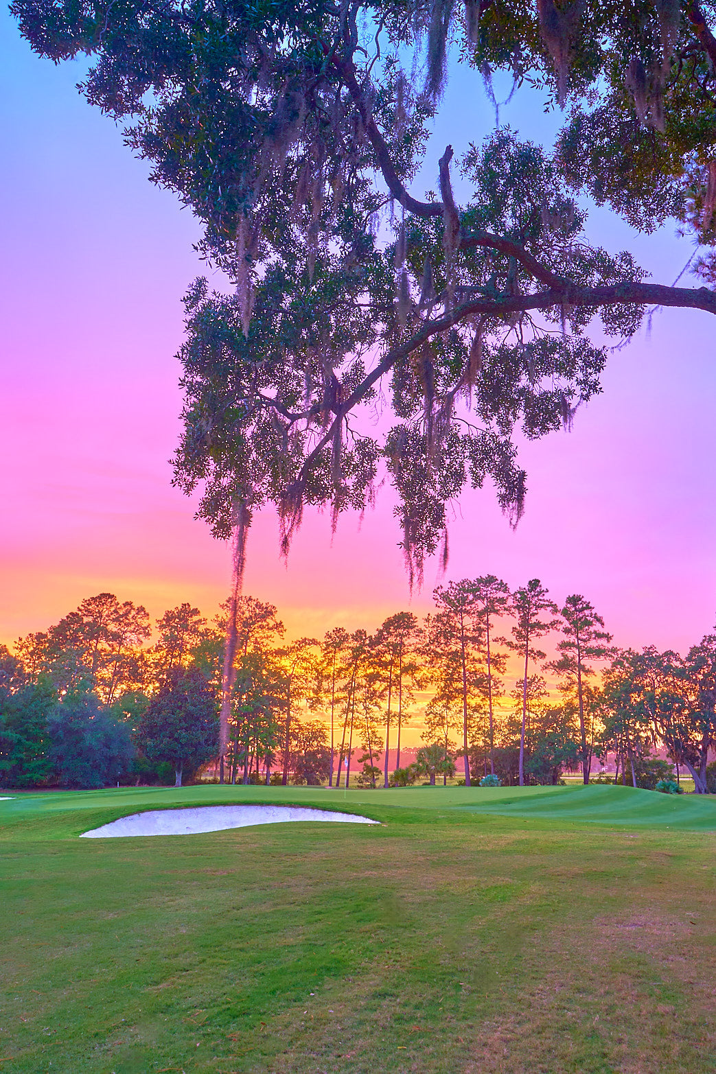 Fine art golf course photography of 17th south at berkeley hall by Patrick J. Quigley