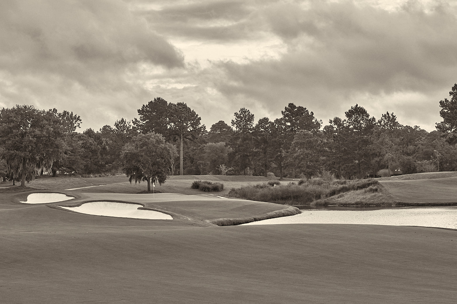 Fine art golf course photography of a scenic hole at berkeley hall by Patrick J. Quigley