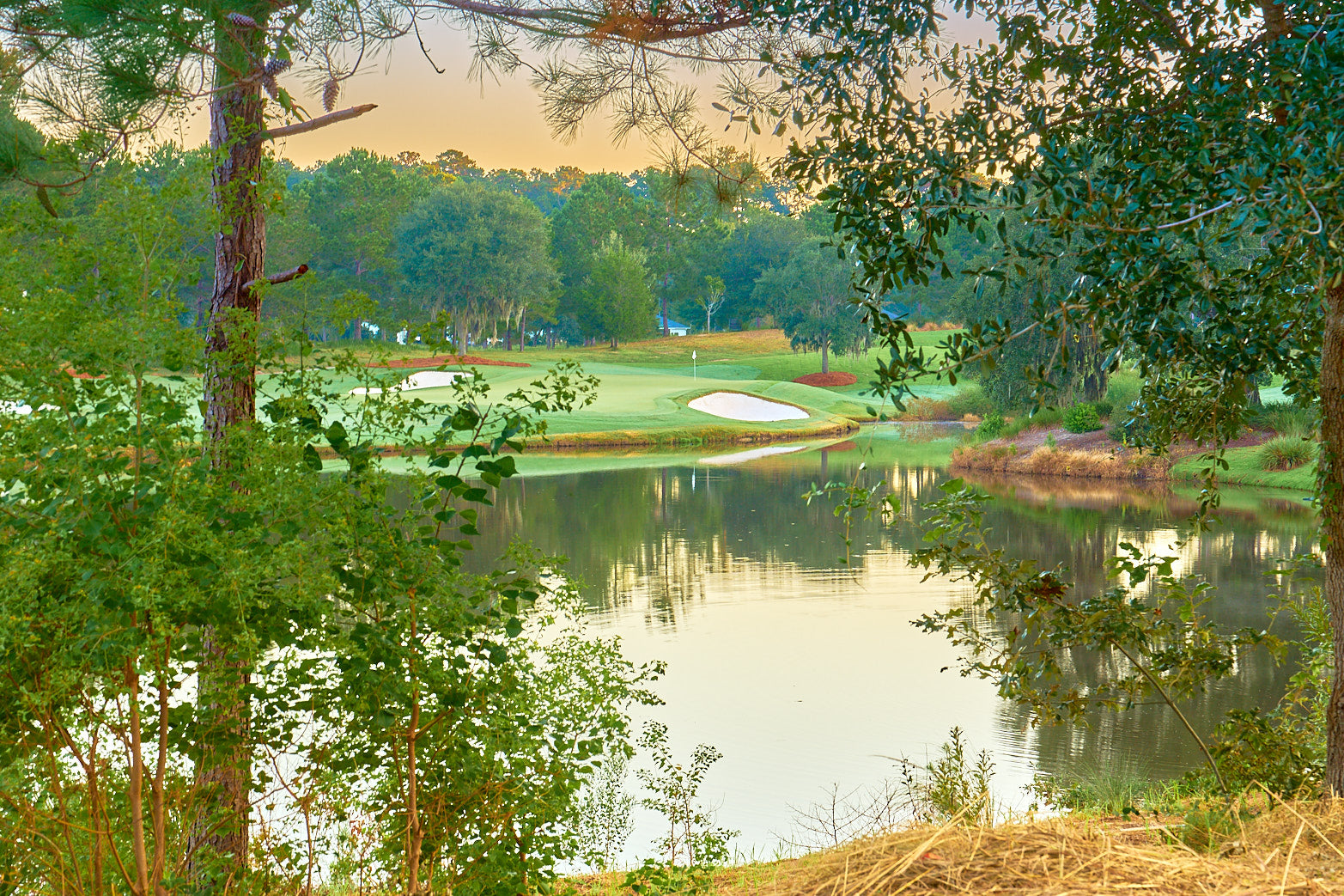 Fine art golf course photography of 12th north at berkeley hall by Patrick J. Quigley