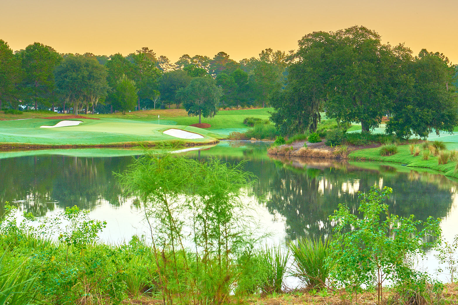 Fine art golf course photography of 12th north at berkeley hall by Patrick J. Quigley