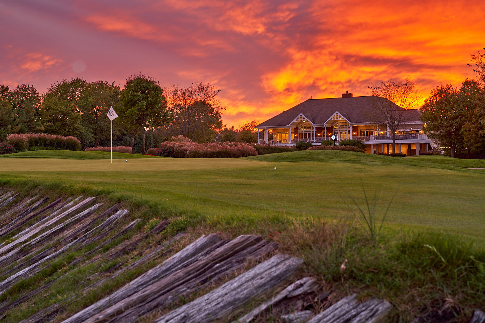 Fine art golf course photography of a scenic hole at heritage club by Patrick J. Quigley