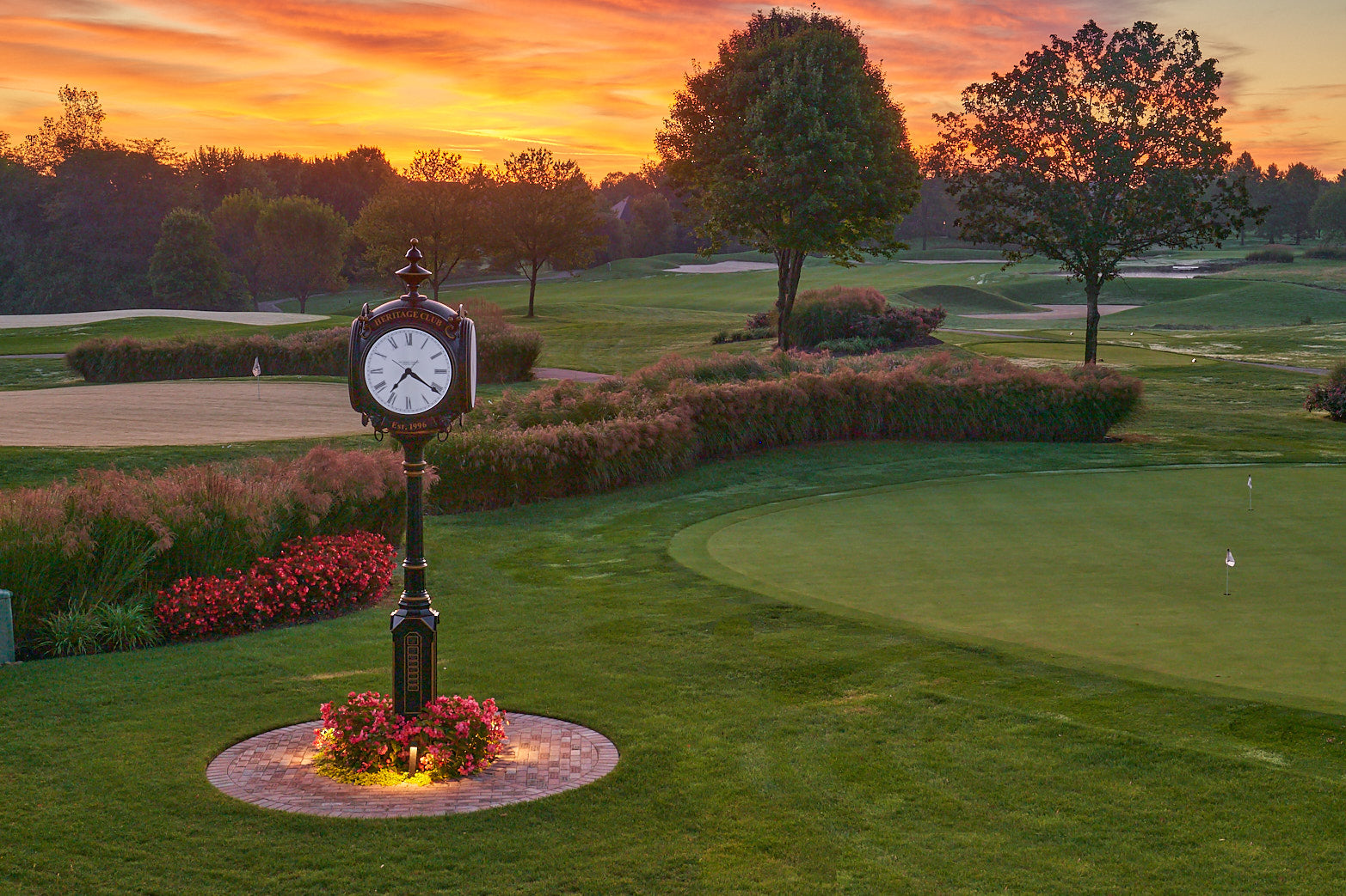 Fine art golf course photography of a scenic hole at heritage club by Patrick J. Quigley