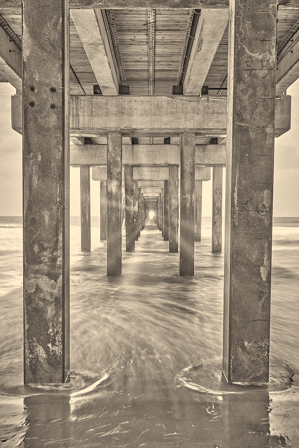 Fine art landscape photography of searchlight in the South Carolina Lowcountry by Patrick J. Quigley