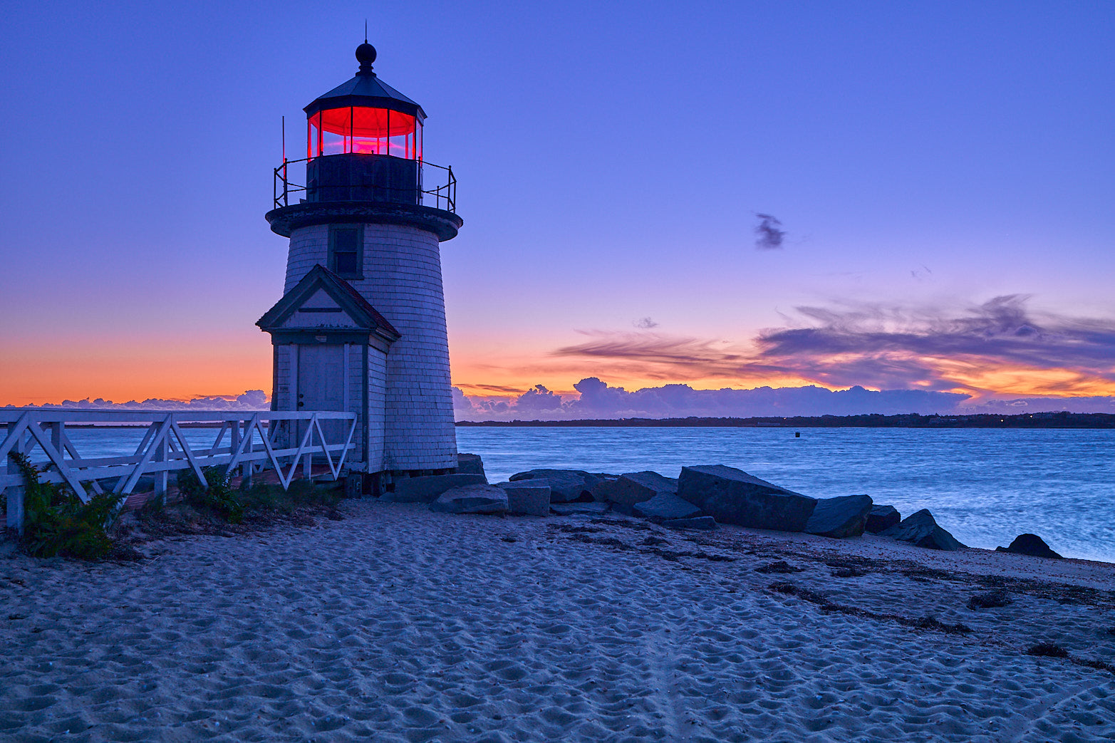 Fine art coastal photography of brant point lighthouse in Nantucket Island by Patrick J. Quigley
